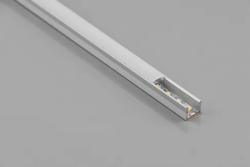 GLAX MICRO alumínium profil LED szalagokhoz, felületre szerelve, ezüst L=2 m