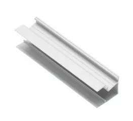GLAX alumínium profil, lemezvastagság 18 mm, egyoldalas élre szerelve, ezüst, l=3,0 m