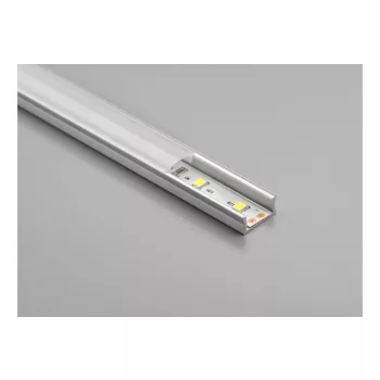 Felszíni alumínium LED-profil GLAX Mini, fehér, 2 m