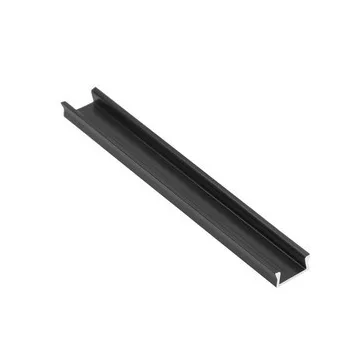 Felszíni alumínium LED-profil GLAX Mini, fekete matt, 2 m