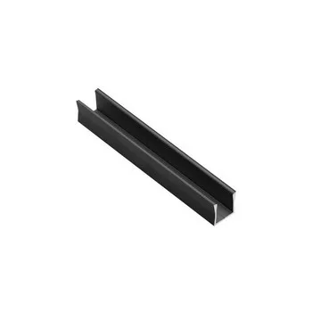   Alumínium profil LED szalagokhoz, felületre szerelt GLAX MINI HIGH 2 m, fekete