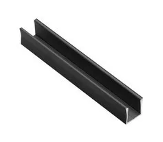 Alumínium profil LED szalagokhoz, felületre szerelt GLAX MINI HIGH 2 m, fekete