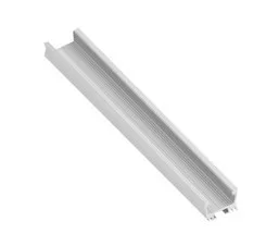 Alumínium profil LED felületre szerelt GLAX hűtőbordával, 2 m, ezüst színű