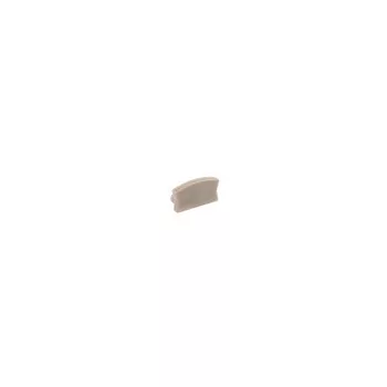   Standard végzáró sapka felületre szerelt LED GLAX Mini profilhoz ezüst, ABS, pezsgő színű