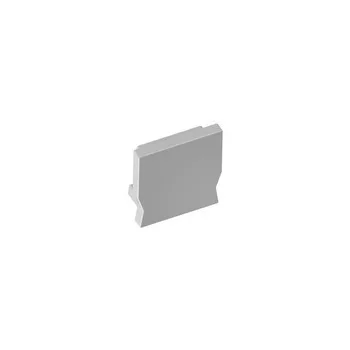   Szögletes zárókupak felületre szerelt LED GLAX Mini profilhoz, ABS, szürke