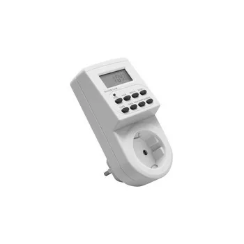   Elektronikus programozó időzítővel (heti), fehér (SCHUKO)
