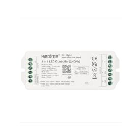   Mi-Light 2-in-1 Group Control csoport (zóna) vezérlő (egyszínű, WW+CW LED szalaghoz) 20A