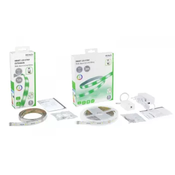   Deltaco Wifis RGB+W LED szalag szett, 3m, 300 lm/m, IP20, 12V DC, 4,8W/m,