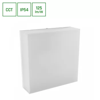    LED oldalfali lámpa, Scatollo, 20W, 3-4-6000K, 2500lm, 230V, IP54, CCT, 250x100x74mm, 