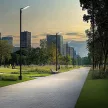 LED Utcai világítás, alkonyatérzékelővel, STREETOS SLIM, 30W, 4000K, 3600lm, IP65, 230V, 140 / 85 °, 423x109x76 mm