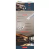    LED armatúra, Limea Plug, 45W, 4000K, 6000lm, 230V, 120°, IP65, 1500x59x34 mm, 2m kábellel,