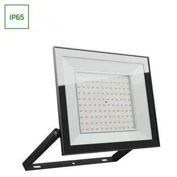    LED reflektor, NOCTIS LUX 4, Fekete, 100W, 4000K, 8700lm, 230V, IP65, 100°, 251x207x26 mm