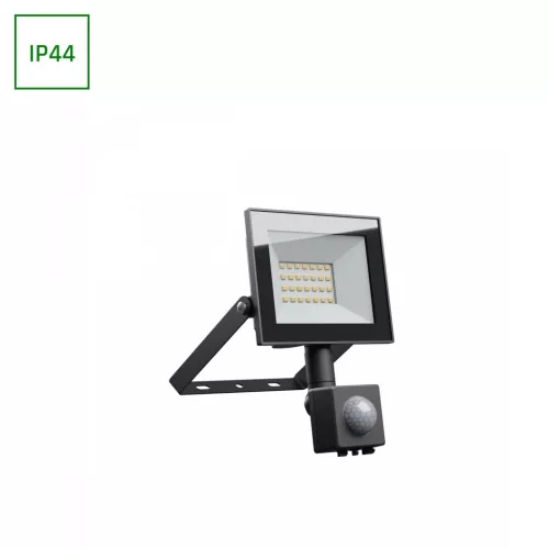  LED reflektor mozgásérzékelővel, NOCTIS LUX 4, Fekete, 20W, 4000K, 1650lm, 230V, IP44, 100°, 116x174x53 mm
