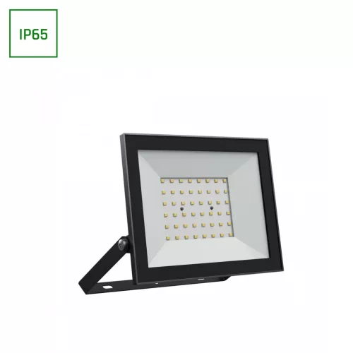  LED reflektor, NOCTIS LUX 4, Fekete, 50W, 4000K, 4300lm, 230V, IP65, 100°, 176x137x25 mm