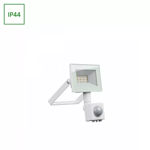 Spectrum Led reflektor mozgásérzékelővel, 10W, 4000K, 750lm, IP44, 230V, Fehér, Noctis Lux4