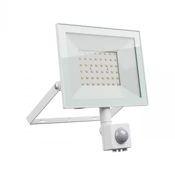    LED reflektor mozgásérzékelővel, NOCTIS LUX 4, Fehér, 50W, 4000K, 4300lm, 230V, IP44, 100°, 176x137x25 mm
