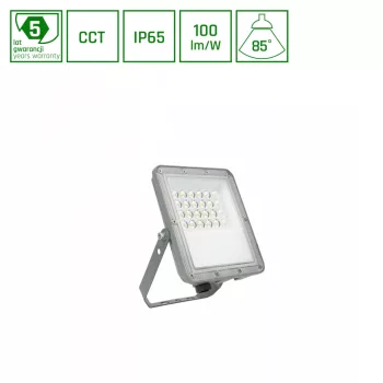   Spectrum LED Reflektor, CCT-s, 20W, 3000K/4000K/6000K, 2000lm, IP65, 175x134x28 mm, Noctis Max CCT
