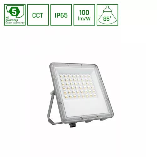 Spectrum LED Reflektor, CCT-s, 50W, 3000K/4000K/6000K, 5000lm, IP65, 207x174x28 mm, Noctis Max CCT