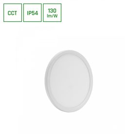   LED Mennyezeti lámpa, Függeszthető, CCT-s, NYMPHEA FLAT DUO, 24W, 3-4-6000K, 3100lm, 230V, IP54, 120°, 292x26 mm
