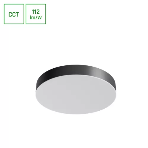 Spectrum LED mennyezeti lámpa, CCT, 24W, 3000-6000K, 2700lm, IP20, Fekete/fehér,Nymphea Optima Black
