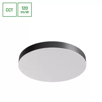   Spectrum LED mennyezeti lámpa, CCT, 36W, 3000-6000K, 4300lm, IP20, Fekete/fehér,Nymphea Optima Black