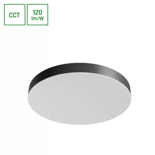 Spectrum LED mennyezeti lámpa, CCT, 36W, 3000-6000K, 4300lm, IP20, Fekete/fehér,Nymphea Optima Black