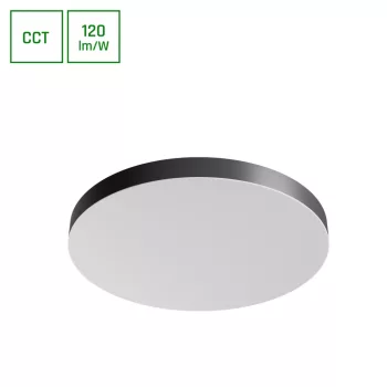   Spectrum LED mennyezeti lámpa, CCT, 65W, 3000-6000K, 7800lm, IP20, Fekete/fehér,Nymphea Optima Black