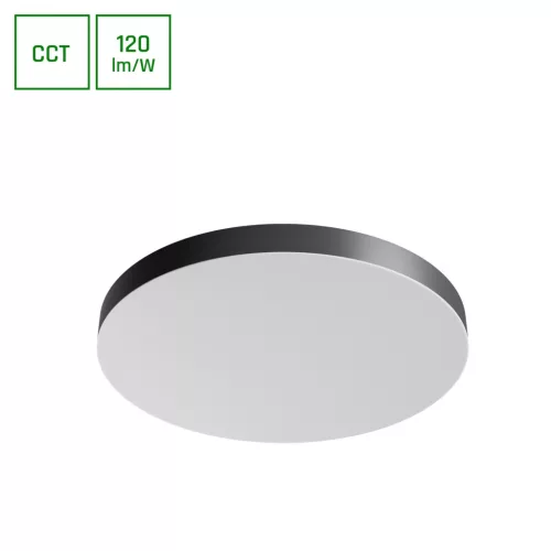 Spectrum LED mennyezeti lámpa, CCT, 65W, 3000-6000K, 7800lm, IP20, Fekete/fehér,Nymphea Optima Black