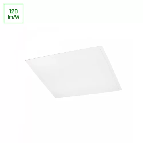 LED Panel, Süllyesztett, Algine, 3 év garancia, 40W, 4000K, 3600/4800lm, 120°, IP20, 595x595x25 [mm], 26000h, 230V, Alumínium/acél/műanyag