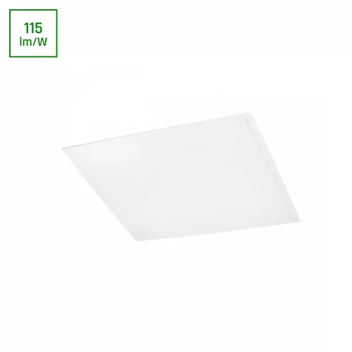 LED Panel, Süllyesztett, Algine, 3 év garancia, 40W, 3000K, 3600/4800lm, 120°, IP20, 595x595x25 [mm], 26000h, 230V, Alumínium/acél/műanyag