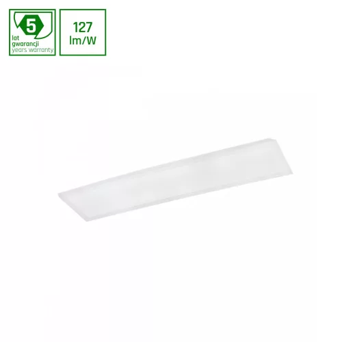 LED Panel, Süllyesztett, Algine, 30W, 3000K, 3400/3800lm, 120°, IP20, 295x1195x32 [mm], 50000h, 230V, Alumínium/műanyag