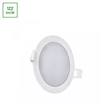   LED Panel 2in1 (falon kívüli/süllyesztett) Algine, 6W, 3000K, 550/750lm, 110°, IP20, 115x35 [mm], 17000h, kivágási méret: 95 [mm], 230V, Műanyag