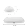 LED Lámpa, Fehér, Ovális, Mozgásérzékelővel,TECHNIK LAMP, 20W, 4000K, 2100/2300lm, IP54, 270x145x75 [mm], 17000h, 120°, 230V