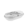   LED Lámpa, Fehér, Ovális, Mozgásérzékelővel,TECHNIK LAMP, 20W, 4000K, 2100/2300lm, IP54, 270x145x75 [mm], 17000h, 120°, 230V