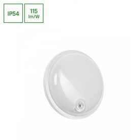   LED Lámpa, Fehér, Kerek, Mozgásérzékelővel,TECHNIK LAMP, 20W, 4000K, 2100/2300lm, IP54, 220x60 [mm], 17000h, 120°, 230V