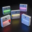 Spectrum LED Lépcsővilágító mozgásérzékelővel, RGB+3000K+DIM, 3,7V, IP20, 2db/csomag, Lumina POP