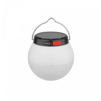   Spectrum LED Szolár Kemping lámpa, Tölthető, 800mAh, 3,7 V, 3000K, 200lm, IP20,  98x95 mm, Lumina Orb