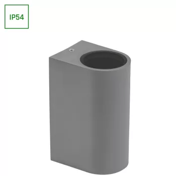  Spectrum oldalfali lámpa GU10*2 kétirányú, 250V, IP54, 150*73*95mm, szürke, Parete