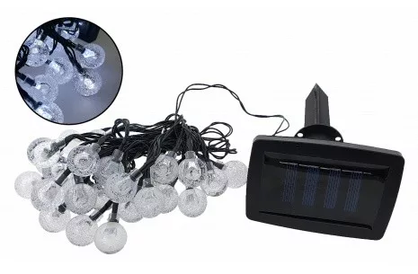 Trixline LED SZOLÁR LÁMPA FÜZÉR,  30 KISGÖMB