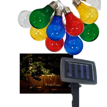TRX Szolár LED Lámpa, IP44,1x AA 1,2V 300mAh Ni-MH Színes