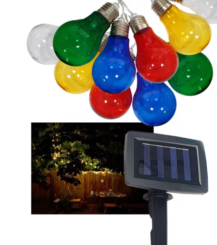 TRX Szolár LED Lámpa, IP44,1x AA 1,2V 300mAh Ni-MH Színes