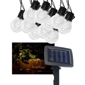   TRX Szolár LED Lámpa, IP44, 2V 60mA, 1,2V, 2m, lánc/füzér