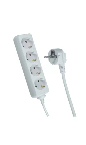 Trixline Hosszabbító 4 aljzat, SCHUKO, 3M