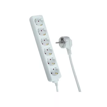 Trixline Hosszabbító 6 aljzat, SCHUKO, 1,5M