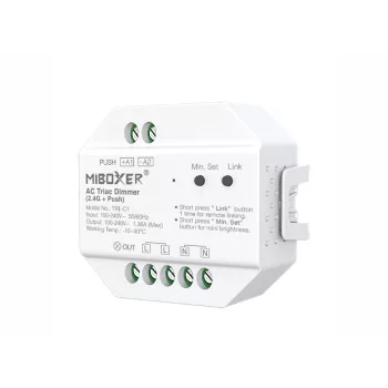   TRI-C1, Triac dimmer fényerőszabályzó vezérlő (100-240V - 1.36A) 1 csatornás