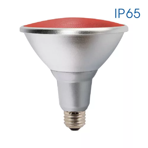 SILVER LED PAR38 15W E27 RED