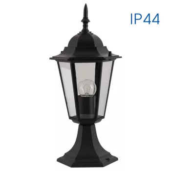   Vivalux Kerti lámpa E27, IP44, 150x150x430mm, felületre szerelhető, SS001/BK,