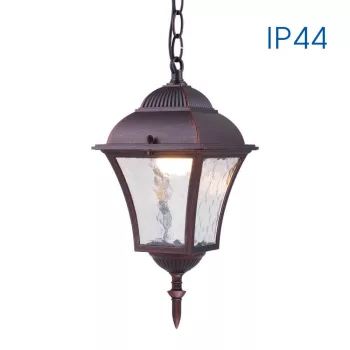   Vivalux sofia kültéri antik lámpa, E27, 60W, 230V, IP44, piros patina, Sofia