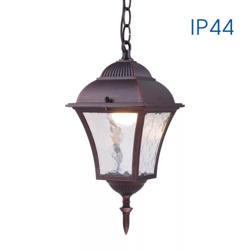 Vivalux sofia kültéri antik lámpa, E27, 60W, 230V, IP44, piros patina, Sofia