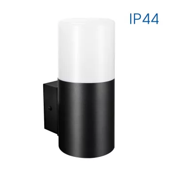 Vivalux fali lámpa 1x40W, IP44, fekete, kerek, Kyoto